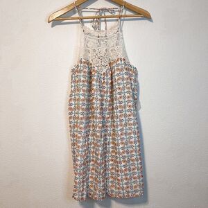 Altar’d State High Neck Crochet Mini Sun Dress XS NWT